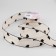 Capronomic ribbon “hearts”, with velvet embossing, 25 mm × 9.1 ± 0.5 m, beige color/black