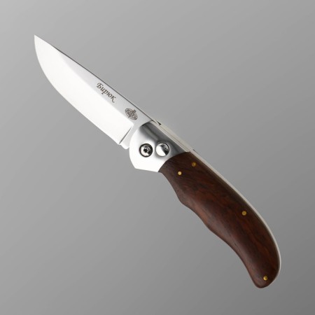 Folding "Biryuk" steel 65x13, handle - wood, 21 cm-1