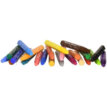 Oil pastel 24 colors "Kalyak-Malyak", thickened, 11 mm, hexagonal-4