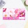 Money envelope "Happy Anniversary!" flowers, embossing, 16.5 x 8.5 cm