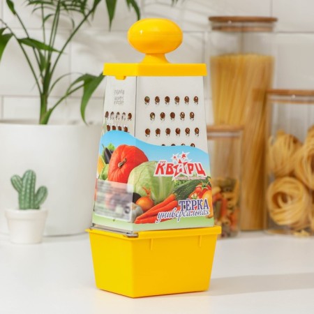 Terka Dolyana "Comfort", 4 faces, with a container of 450 ml, round handle, 28 × 12 × 9 cm, color mix-4