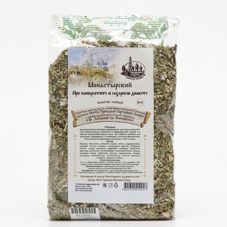 Herbal collection "Monastic" for pancreatitis and diabetes, 104 g