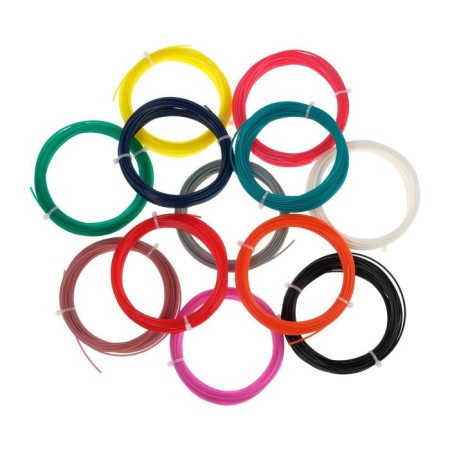 Plastic SL PLA-12, for 3D handles, 12 colors of 10 meters