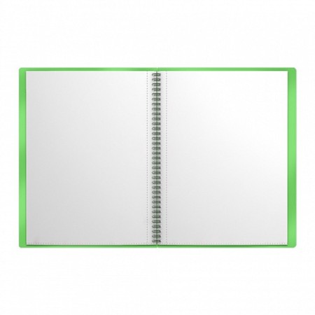 Folder 30 inserts on spirals, A4, 600 μm, Erichkrause "Neon Transport", texture "Sand", green, mix-1