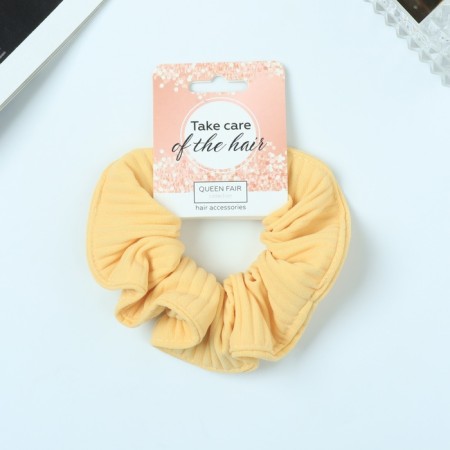 Hair gum "Orbit" Texture strip, 10 cm, yellow-1