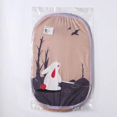 Basket-grid of the shade "Bunny", folding, 32 × 32 × 52 cm, lilac color-4