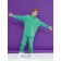 Children's sweatshirt, height 116 cm, green color
