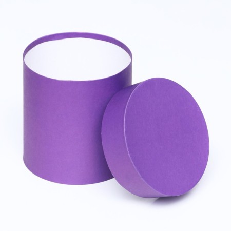 Set of round boxes 5 in 1 "lavender" 20 x 20 - 15 x 15 x 15 cm-4