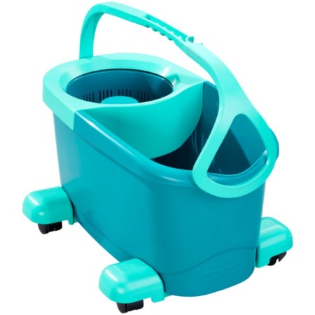 LEIFHEIT CLEAN TWIST Mop and a bucket of spin on wheels-2