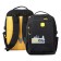 Youth backpack 45 x 31 x 12 cm, ergonomic back, Across M-4, black/yellow M-4-1