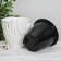 Kashpo for flowers with an insert "inspiration", 5.7 l, white/black color