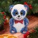 Application with sequins "Panda"