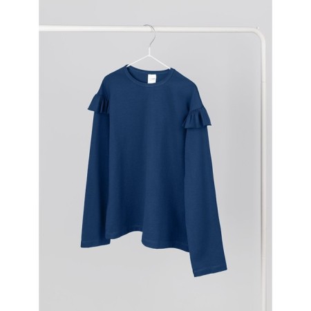 Longsliv children's Amarobaby Ruffle, height 122 cm, blue color-13
