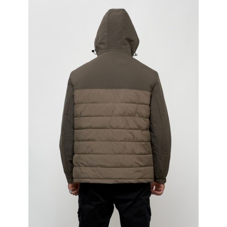 Sports male jacket, size 60, brown color-7