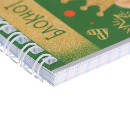 Set of notebooks 4 pieces A7, 40 sheets in a cage on the crest "Animals", covered covered paper, OFSET block-2