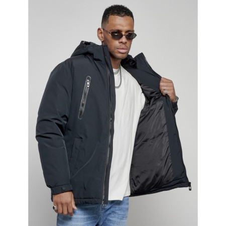 Male jacket, size 58, dark blue color-12