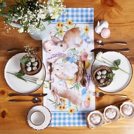 Easter path on the Etheliki Ethel table 30x70 cm, 100% cotton, sarzha 190 g/m2-1