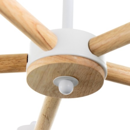 Svetogor chandelier "Project" 5x60W E27 white/beige-5