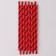 Pipe for cocktail "Peas", set 12 pcs., Red color