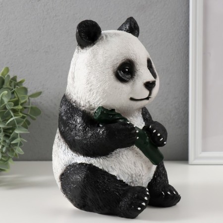 The piggy bank "Panda Burning" height is 23 cm, width 16 cm, length 14.5 cm.-2