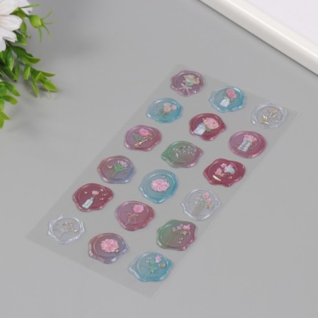 Stickers for creativity plastic "Flower wealth" 9.3x20.4 cm-2