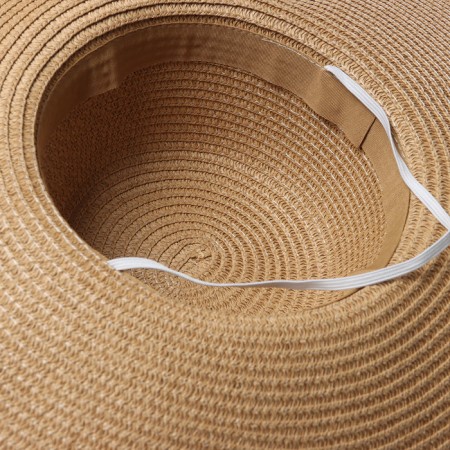 Women's hat minku, light brown color, rr 58-6