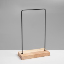 Earrings stand, 1 tier, without separation, 15 × 7 × 25, black color