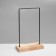 Earrings stand, 1 tier, without separation, 15 × 7 × 25, black color