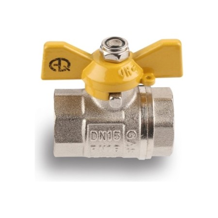 Ball the gas gas aqualink, PN 16, the inner/internal thread 1/2 ", butterfly, nickelir.-2
