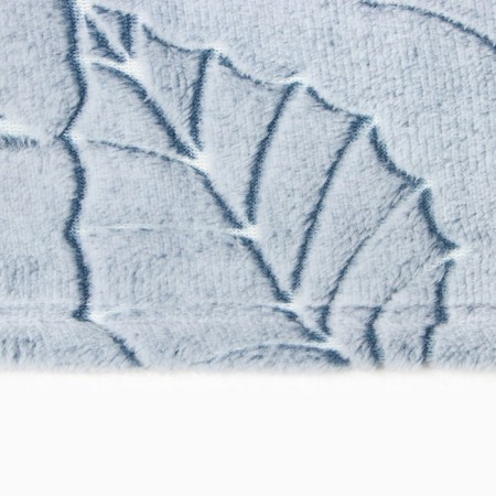 Plaid glowing 180x200cm, leaves, Velsoft 260g/m, PE100%-3