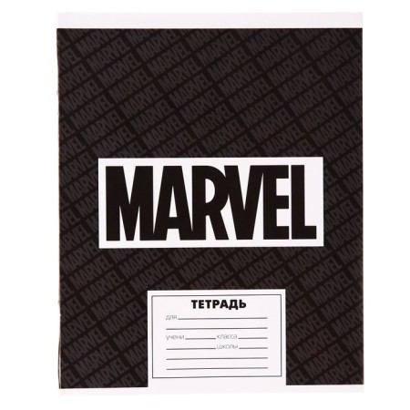 Notebook in a line of 24 sheets, 5 types of mix, cover covering cardboard, avengers-4