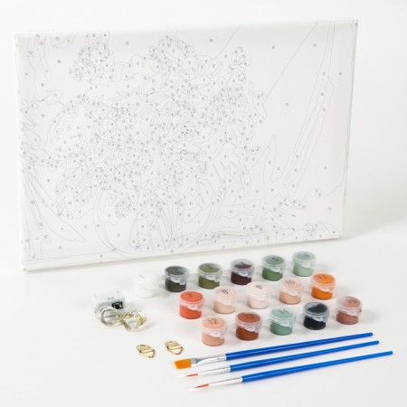 Picture on numbers with a subframe and garland "Piono", 20 x 30 cm-2