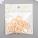Decor for creativity tree "Rings" set 15 pcs natural 2x2 cm