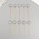 Decor for creativity "Silver Snowflake", 11 cm (set 10 pcs)