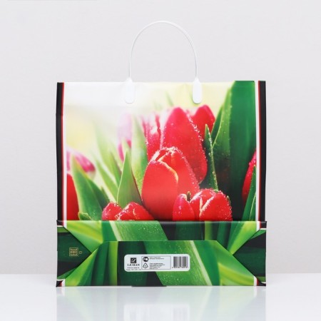 Package "wonderful tulips", soft plastic, 30 x 30 cm 120 μm-1