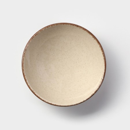 Porcelain salad Pearl, 500 ml, d = 20 cm, beige color-1