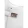 Women's bag with zipper, silver color