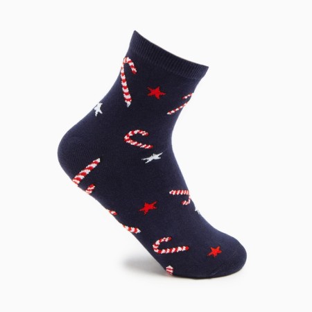 Women's socks "Caramel" Blue color, size 23-25