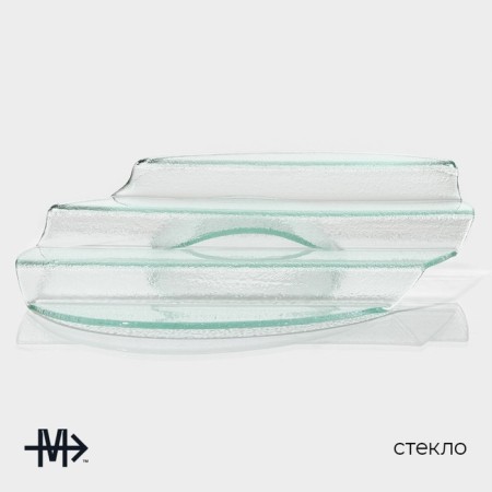 Glass Serving Magistro "Avis", 4 steps, 31 × 45 × 12.5 cm-1
