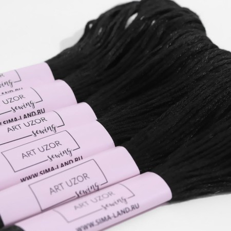 Muline threads, 8 ± 1 m, black color No. 310-2