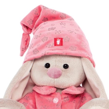 Soft toy "Bunny Mi" in pink pajamas, big-2