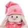 Soft toy "Bunny Mi" in pink pajamas, big