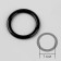 Step ring, metal, 10 mm, 20 pcs, black color