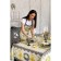 Apron "Ethel: Renaissance" 70x60 cm, 100% cotton, sarzha 190 g/m²