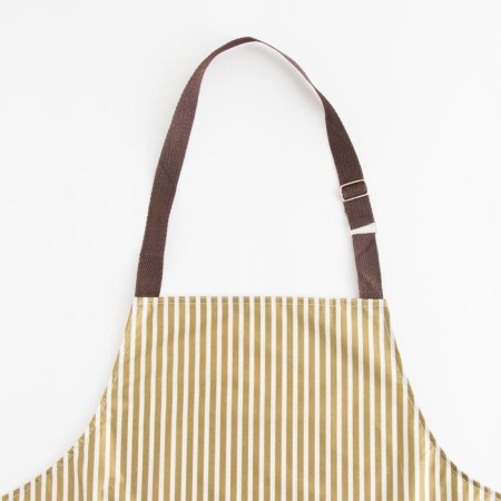 Apron of the Dilyana with stripes in strip centered green, 70*65 cm, 100% p/e-2