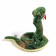 Soft toy "Snake", 15 cm, green color