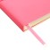 Diary of Leduced A5 136 DEVENTE sheets. Jane, soft pvc cover, elastic band, perforation, liesse, block 70, pink
