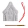 Christmas tree decoration for painting "Gingerbread house" with a suspension, brush