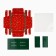 Box for 9 sweets with cells "Christmas trees", 14.5 x 14.5 x 3 cm, New Year