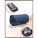 Cosmetic bag, 4 parts on zippers, blue color